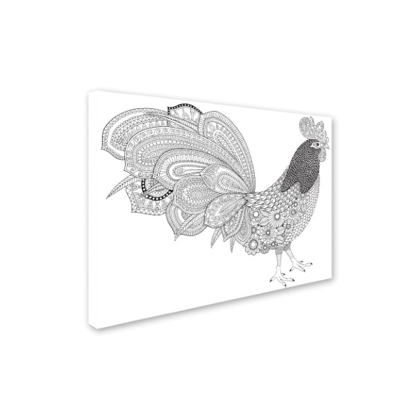 Hello Angel 'Cock-a-Doodle' Canvas Art,14x19